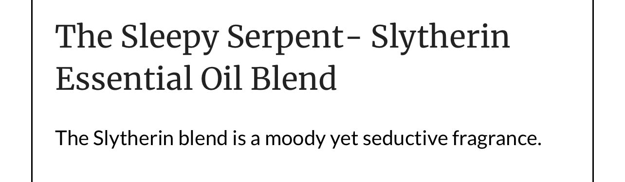 Slytherin Freshie