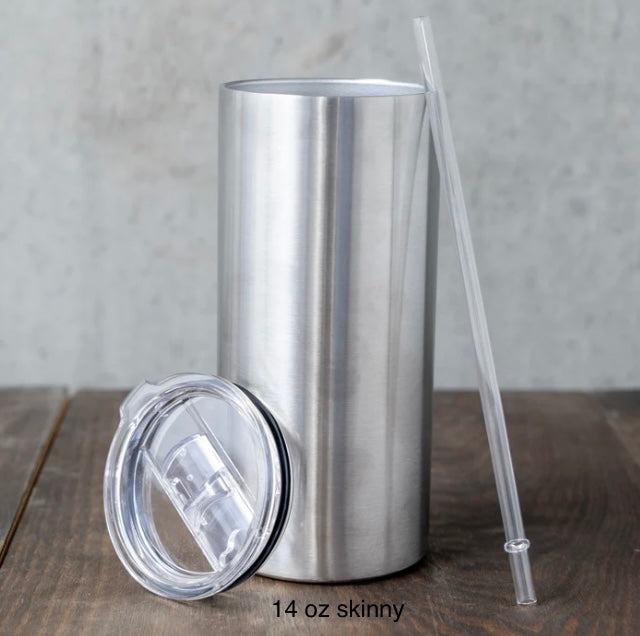 14 oz skinny tumbler