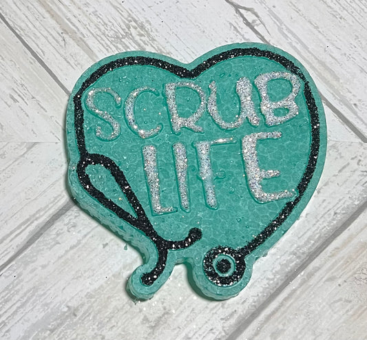 Scrub Life Heart Freshie